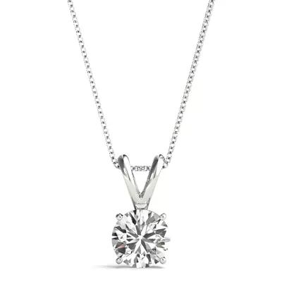 Split Bail Lab Diamond Solitaire Necklace (1 ct. tw.)